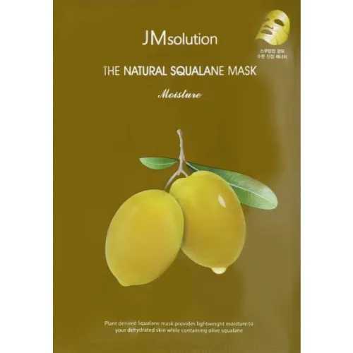 Тканинна живильна маска для обличчя JMsolution The Natural Squalane Mask Moisture з екстрактом сквалану, 30 мл.