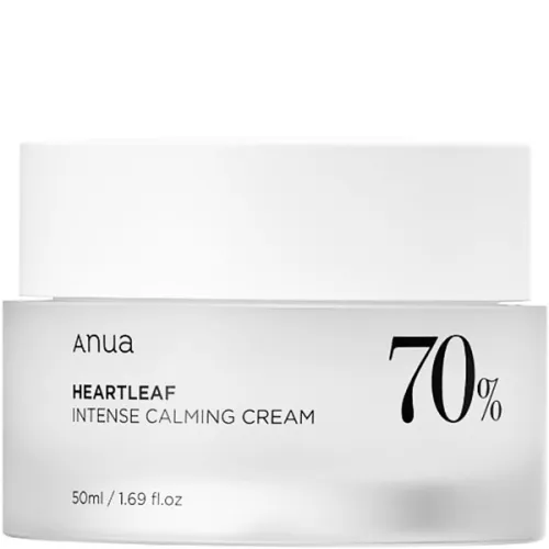 Заспокійливий крем для обличчя Anua Heartleaf 70% Intense Calming Cream з екстрактом гуттуїнії, 10 мл.