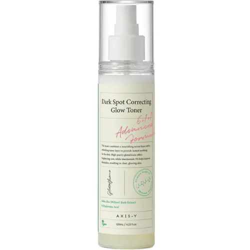 Освітлюючий двофазний тонер для обличчя Axis-Y Dark Spot Correcting Glow Toner, 125 мл.