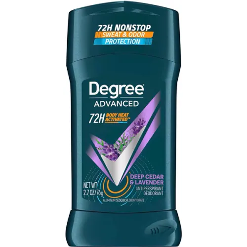 Антиперспірант-дезодорант для чоловіків «кедр та лаванда» Degree Men Advanced Deep Cedar & Lavender 72H Antiperspirant
