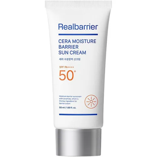 Солнцезащитный крем для лица на химических фильтрах Real Barrier Cera Moisture Barrier Sun Cream SPF50+ PA++++, 50 мл.