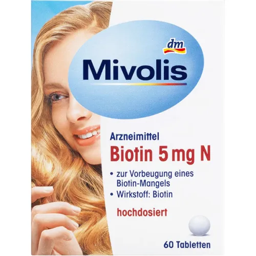 Биотин Mivolis Biotin 5 mg N