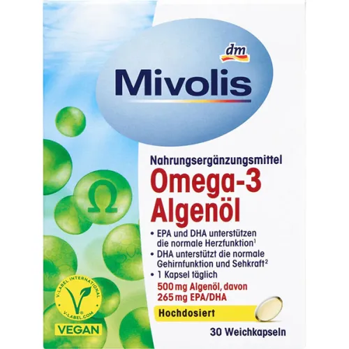 Масло водорослей омега-3 Mivolis Omega-3 Algenoil