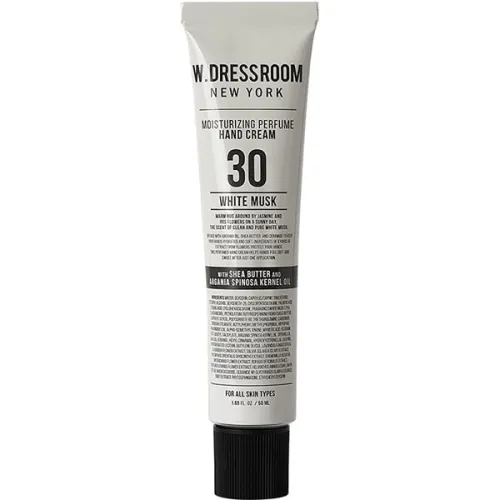 Парфюмированный крем для рук «белый мускус» W.Dressroom Moisturizing Perfume Hand Cream No.30 White Musk, 20 мл.
