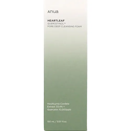 Пенка для глубокого очищения пор кожи лица Anua Heartleaf Quercetinol Pore Deep Cleansing Foam, 150 мл. - вид 2
