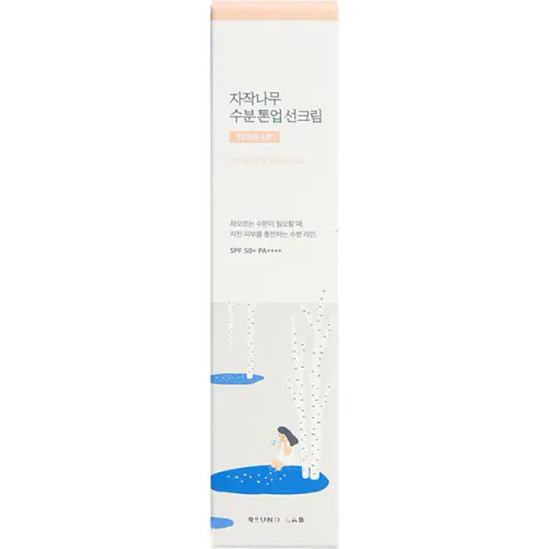 Тонирующий солнцезащитный крем для лица Round Lab Birch Juice Moisturizing Tone Up Sunscreen SPF50+ PA++++, 50 мл. - вид 2