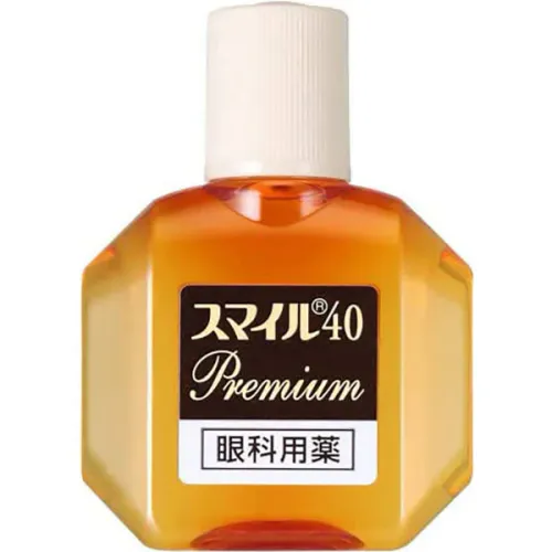 Краплі для очей для зняття втоми та сухості очей Rohto Lion Smile 40 Premium Eye Drops з хондроїтином і таурином, 15 мл.