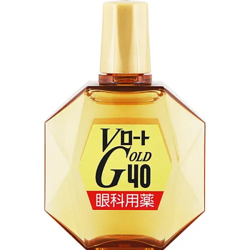 Краплі для зняття втоми та сухості очей Rohto Gold 40 Eye Drops із таурином, 20 мл.