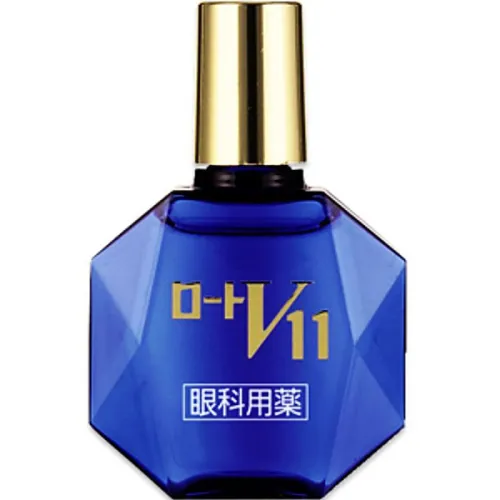 Краплі для зняття втоми і сухості очей Rohto V11 Eye Drops із хондроїтином, таурином і вітаміном E, 13 мл.