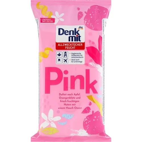 Влажные универсальные салфетки «яблоко и цветок апельсина» Denkmit All-Purpose Wet Wipes Pink