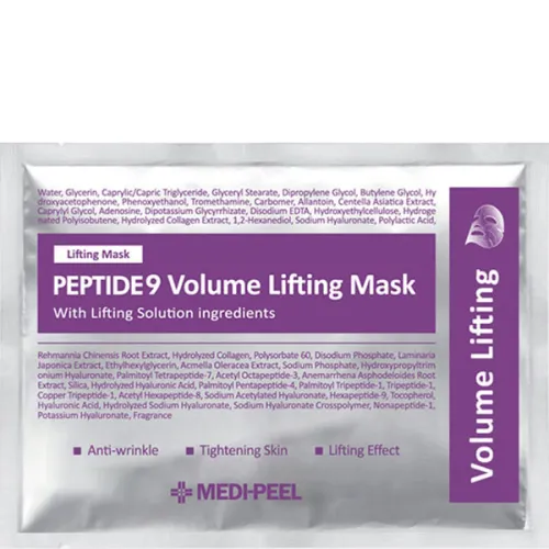 Тканинна ліфтинг-маска для обличчя Medi Peel Peptide 9 Volume Lifting Mask з пептидами, 25 мл.