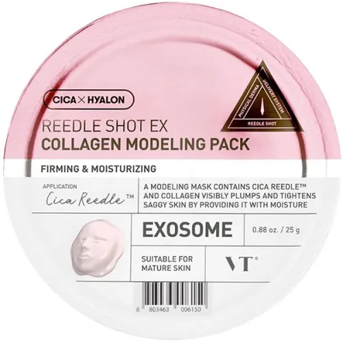 Укрепляющая маска для лица VT Cosmetics Reedle Shot Ex Collagen Modeling Pack с коллагеном, 25 г.