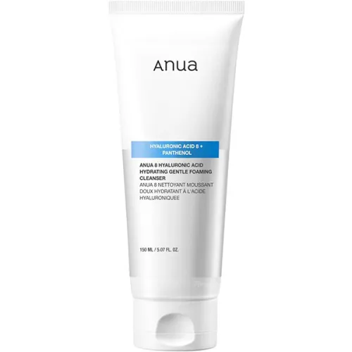 Пенка для умывания Anua 8 Hyaluronic Acid Hydrating Gentle Foaming Cleanser с 8 видами гиалуроновой кислоты и пантенолом