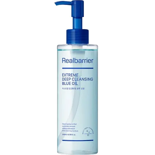 Гидрофильное масло для чувствительной кожи лица Real Barrier Extreme Deep Cleansing Blue Oil, 200 мл.