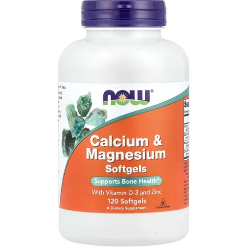 Кальций и магний Now Foods Calcium & Magnesium with Vitamin D3 and Zinc с витамином D3 и цинком