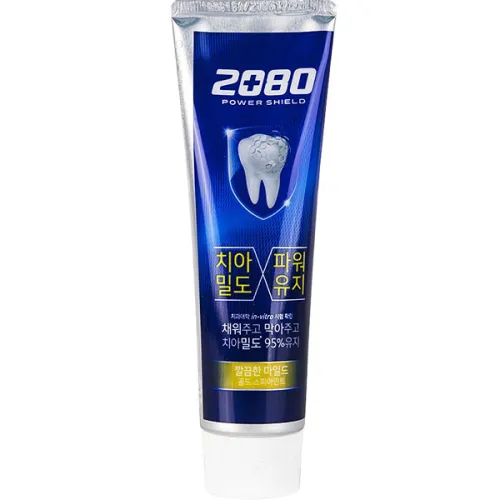 Зубна паста для захисту від карієсу Dental Clinic 2080 Power Shield Gold Spearmint Toothpaste, 120 г.