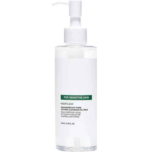 Гидрофильное масло для чувствительной кожи лица Anua Heartleaf Pore Control Cleansing Oil Mild с экстрактом хауттюйнии, 200