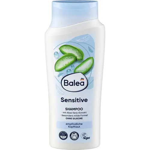 Шампунь для чувствительной кожи головы Balea Sensitive Shampoo с экстрактом алое вера, 300 мл.