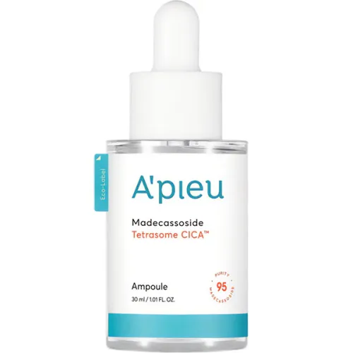 Успокаивающая ампульная сыворотка для лица A’pieu Madecassoside Tetrasome Cica Ampoule с экстрактом мадекассосида и