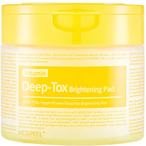 Освітлюючі вітамінні пади для обличчя Medi Peel Vegan Vitamin Deep Tox Brightening Pad