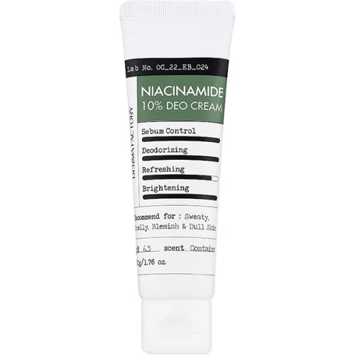 Крем-дезодорант Derma Factory Niacinamide 10% Deo Cream з ніацинамідом, 50 г.
