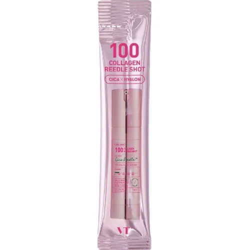 Сыворотка-бустер для лица VT Cosmetics Collagen Reedle Shot 100 с микроиглами и коллагеном, 2 мл.