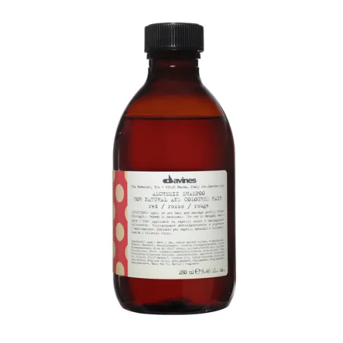 Шампунь для натуральных и окрашенных волос «красный» Davines Alchemic Shampoo For Natural And Coloured Hair Red, 280 мл.