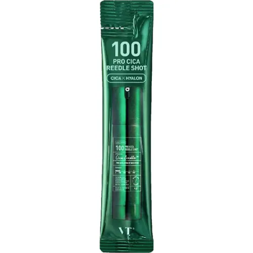 Сыворотка-бустер для лица VT Cosmetics Pro Cica Reedle Shot 100 с микроиглами и экстрактом центеллы, 2 мл.