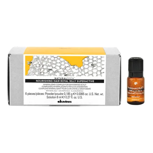 Питательное желе для волос Davines Nourishing Royal Jelly Hair Plus pH 4.4, 6 шт. х 8 мл.