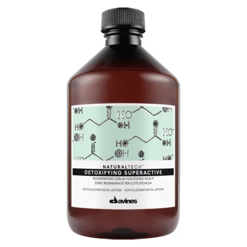 Детоксицирующая активная сыворотка для волос Davines Natural Tech Detoxifying Superactive Regenerating Serum, 500 мл.
