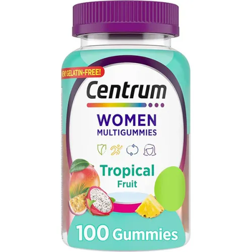 Мультивитаминный жевательный комплекс для женщин Centrum Women Multivitamin & Multimineral Gummies Tropical Fruit со вкусом
