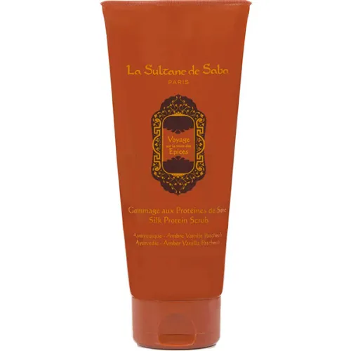 Скраб для тела La Sultane De Saba Silk Protein Scrub Ayurvedic с протеинами шелка «аюрведа», 200 мл.