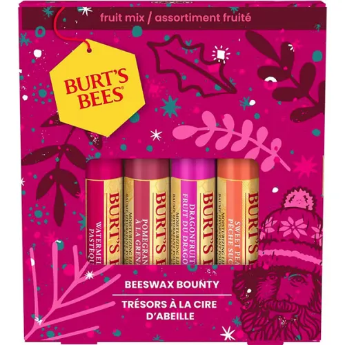 Подарунковий набір бальзамів для губ Burt’s Bees Beeswax Bounty Fruit Mix Gift Set, 4 шт. х 4.25 г.