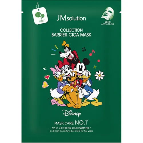 Тканинна маска для обличчя JMsolution Disney Collection Barrier Cica Mask з екстрактом центелли, 30 мл.