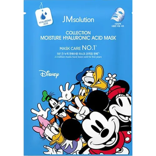 Тканинна маска для обличчя JMsolution Disney Collection Moisture Hyaluronic Acid Mask з гіалуроновою кислотою, 30 мл.