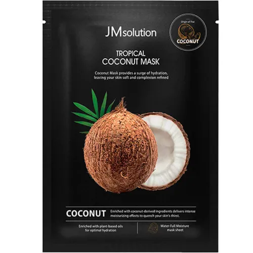 Тканинна маска для обличчя JMsolution Tropical Coconut Mask з екстрактом кокоса, 30 мл.