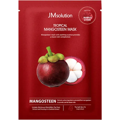 Тканинна маска для обличчя JMsolution Tropical Mangosteen Mask з екстрактом мангостина, 30 мл.