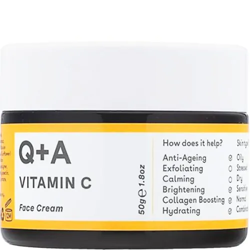Осветляющий крем для лица Q+A Vitamin C Radiance Face Cream с витамином C, 50 г.
