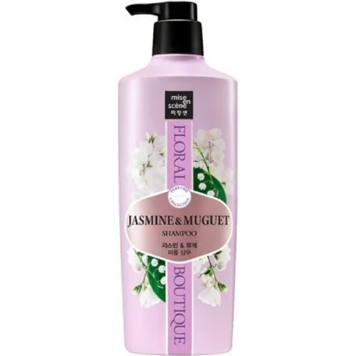 Парфумований шампунь для волосся «жасмин і конвалія» Mise en Scene Floral Boutique Perfume Shampoo Jasmine & Muguet, 650 мл.