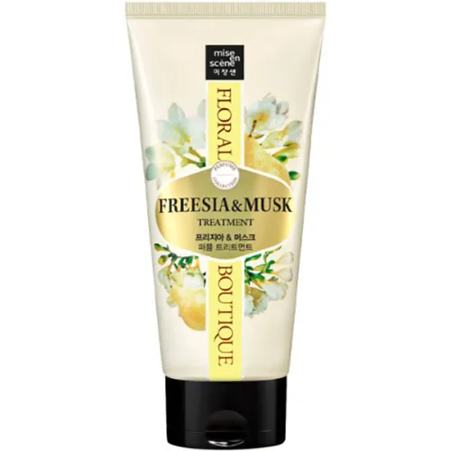 Парфумований кондиціонер для волосся «фрезія та мускус» Mise en Scene Floral Boutique Perfume Treatment Freesia & Musk, 300