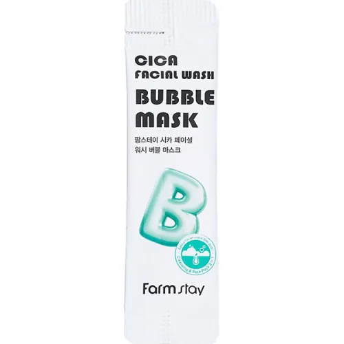 Бульбашкова маска для вмивання FarmStay Cica Facial Wash Bubble Mask з екстрактом центелли, 5 мл.