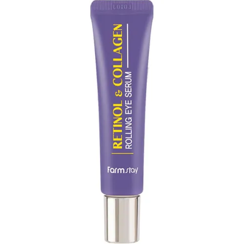 Сыворотка-роллер для кожи вокруг глаз FarmStay Retinol & Collagen Rolling Eye Serum с ретинолом и коллагеном, 25 мл.