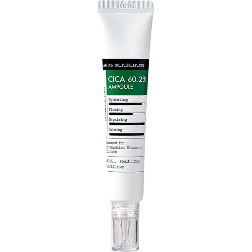 Зволожуюча ампульна сироватка для обличчя Derma Factory Cica 60.2% Ampoule з екстрактом центелли, 30 мл.