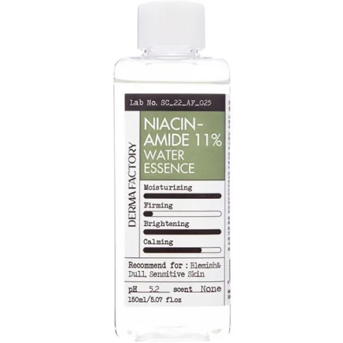 Увлажняющая тонер-эссенция для лица Derma Factory Niacinamide 11% Water Essence с ниацинамидом, 150 мл.