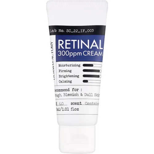 Зміцнюючий крем для обличчя Derma Factory Retinal 300ppm Cream з ретиналем, 30 мл.