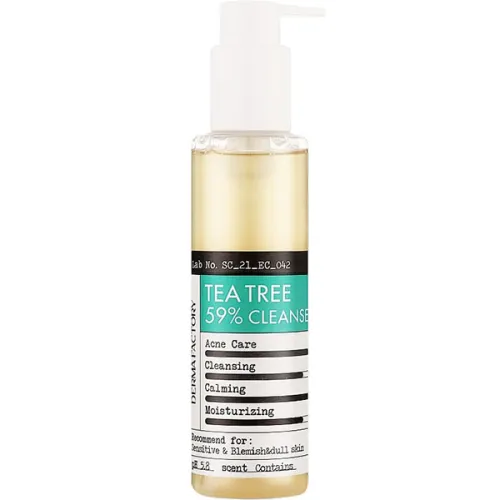 Гель для умывания Derma Factory Tea Tree 59% Cleanser с экстрактом чайного дерева, 150 мл.