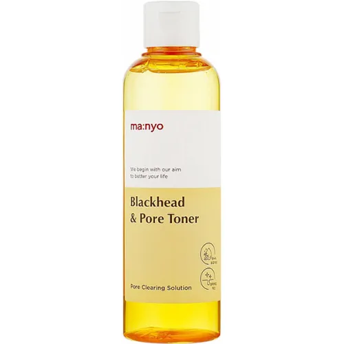 Очищающий тонер для борьбы Manyo Blackhead & Pore Toner с черными точками, 210 мл.