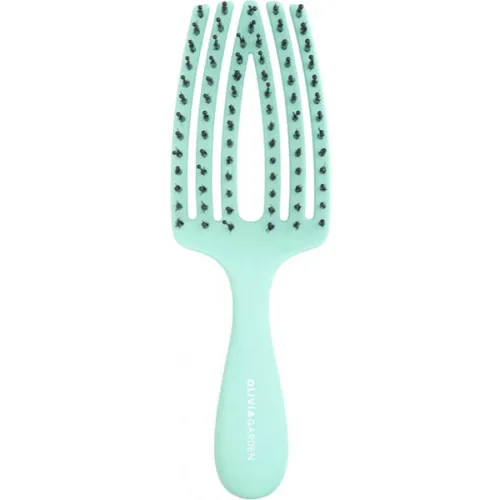 Комбінована, масажна міні-щітка для волосся «м’ята» Olivia Garden Finger Brush Combo Mini Kids Mint