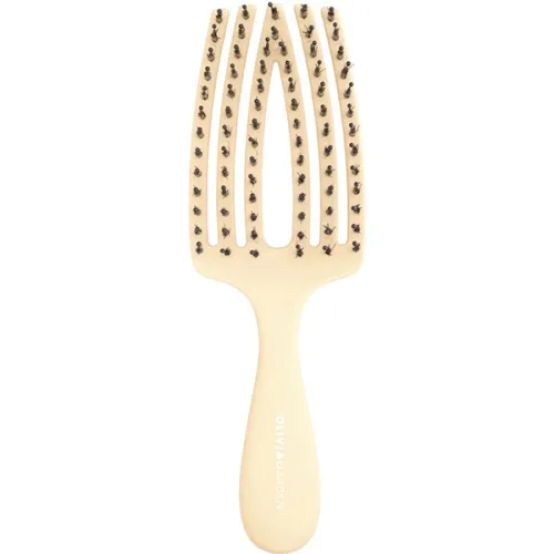 Комбінована, масажна міні-щітка для волосся «жовта» Olivia Garden Finger Brush Combo Mini Kids Yellow