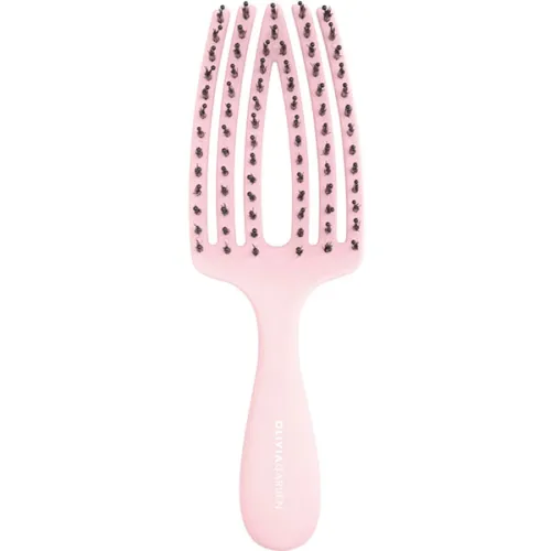 Комбінована, масажна міні-щітка для волосся «рожева» Olivia Garden Finger Brush Combo Mini Kids Pink